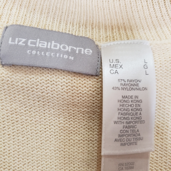 Liz Claiborne Large Sweater top w/short sleeves - Picture 11 of 12